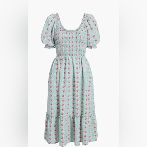 Hill House Home Louisa Nap Dress Trailing Vine Size S - Picture 2 of 6